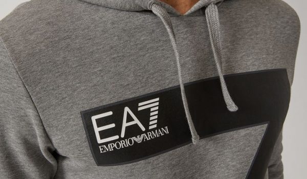 EA7 Felpa con cappuccio e stampa con logo EA7-2560